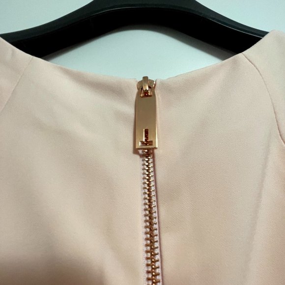 NEW Ted Baker Floral Dress Blush Pink Size 1 - Picture 6 of 7